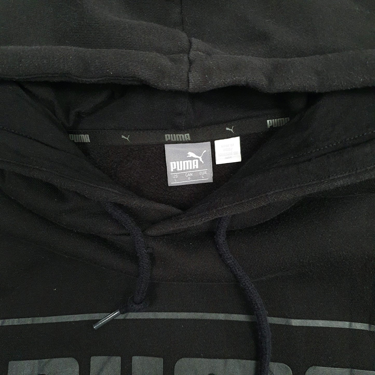 Mens Black Puma  Hoodie Jumper
