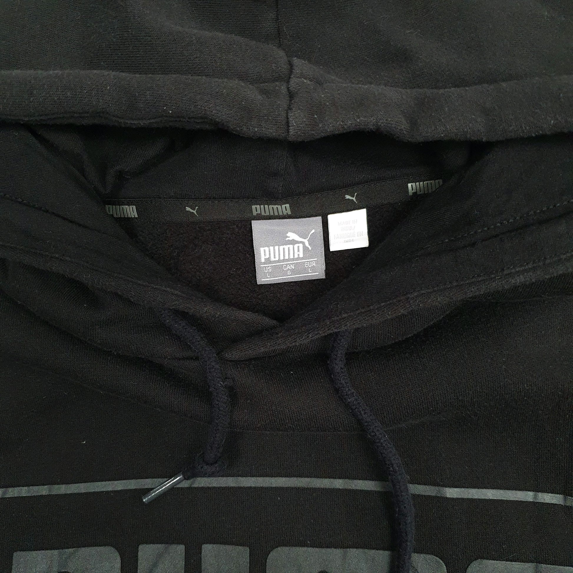 Mens Black Puma  Hoodie Jumper