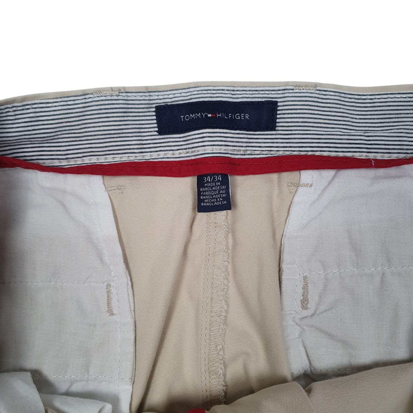 Mens Cream Tommy Hilfiger   Trousers