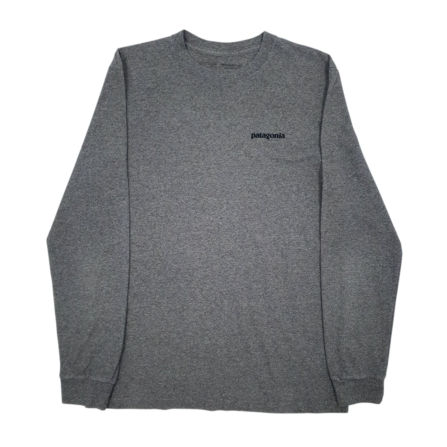 Mens Grey Patagonia  Long Sleeve T Shirt