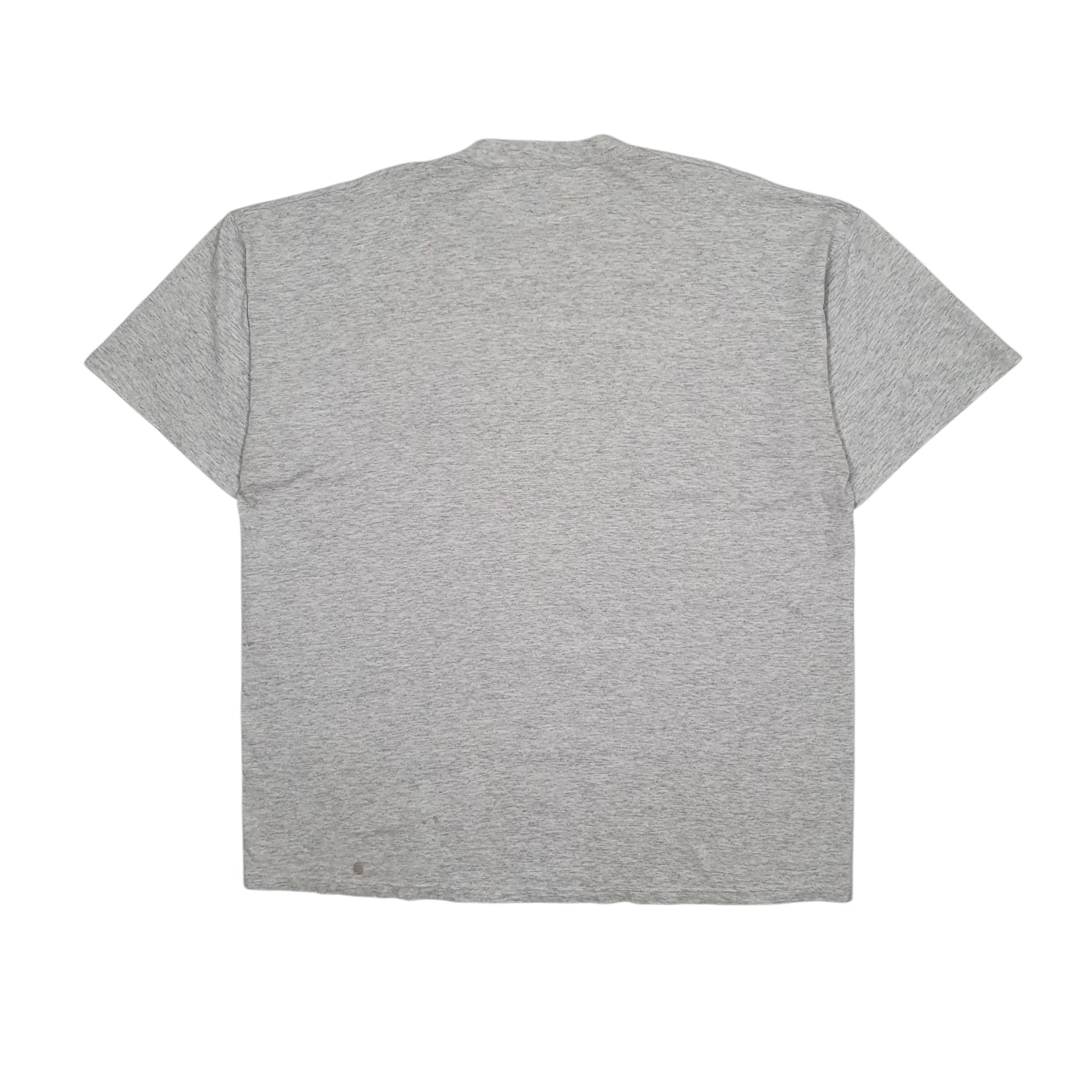 Mens Grey Jerzees Vintage 90s 1998 Superbowl Packers Seahawks V Neck T Shirt