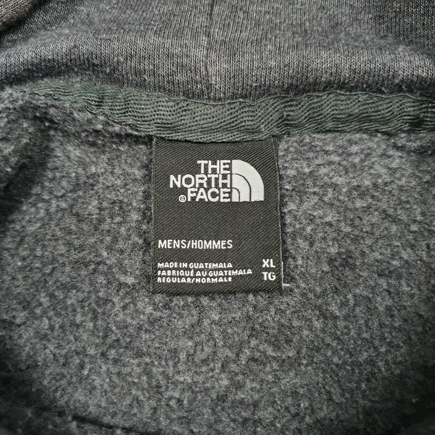 Mens Grey The North Face Spellout Hoodie Jumper