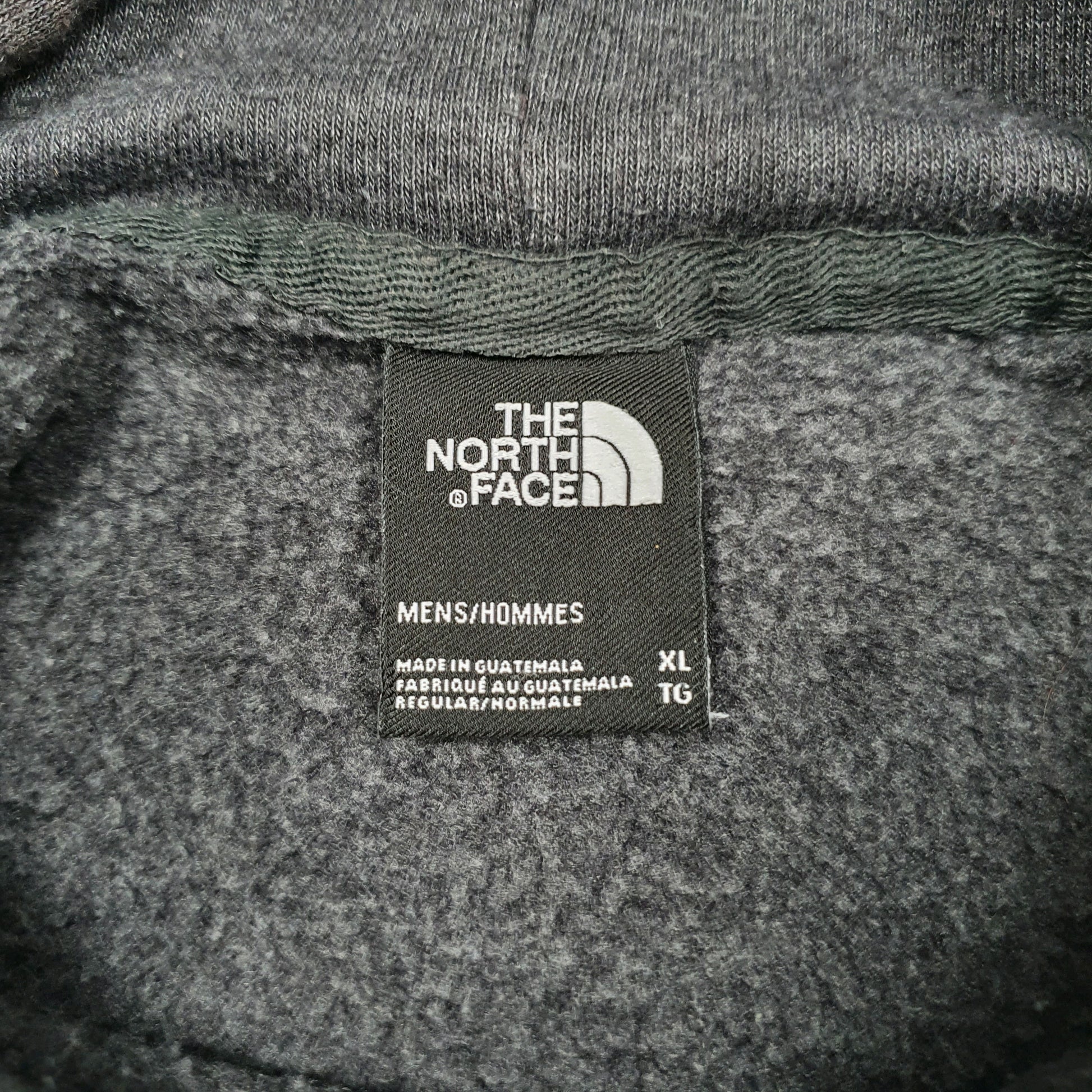 Mens Grey The North Face Spellout Hoodie Jumper