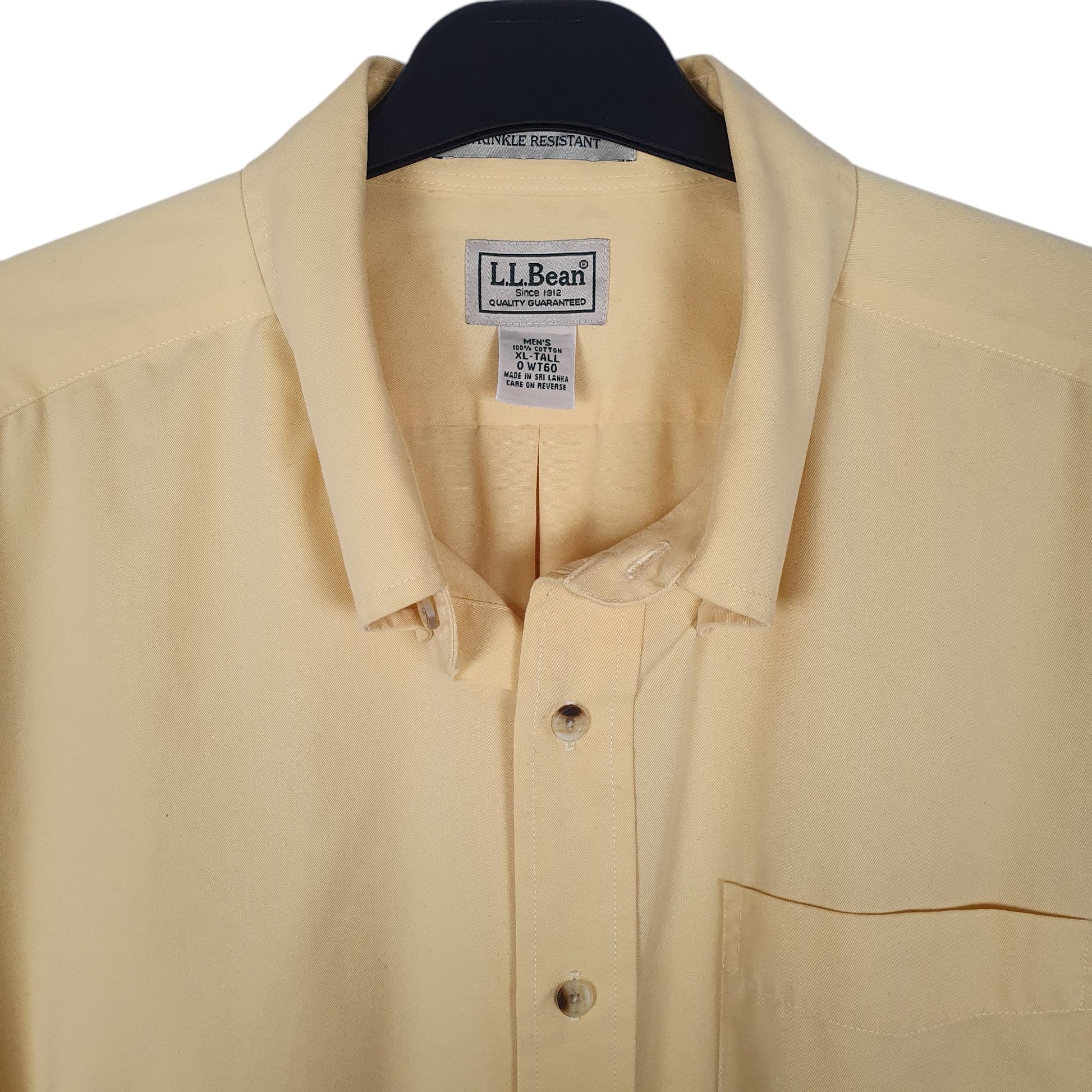 Mens Yellow L.L.Bean   Shirt