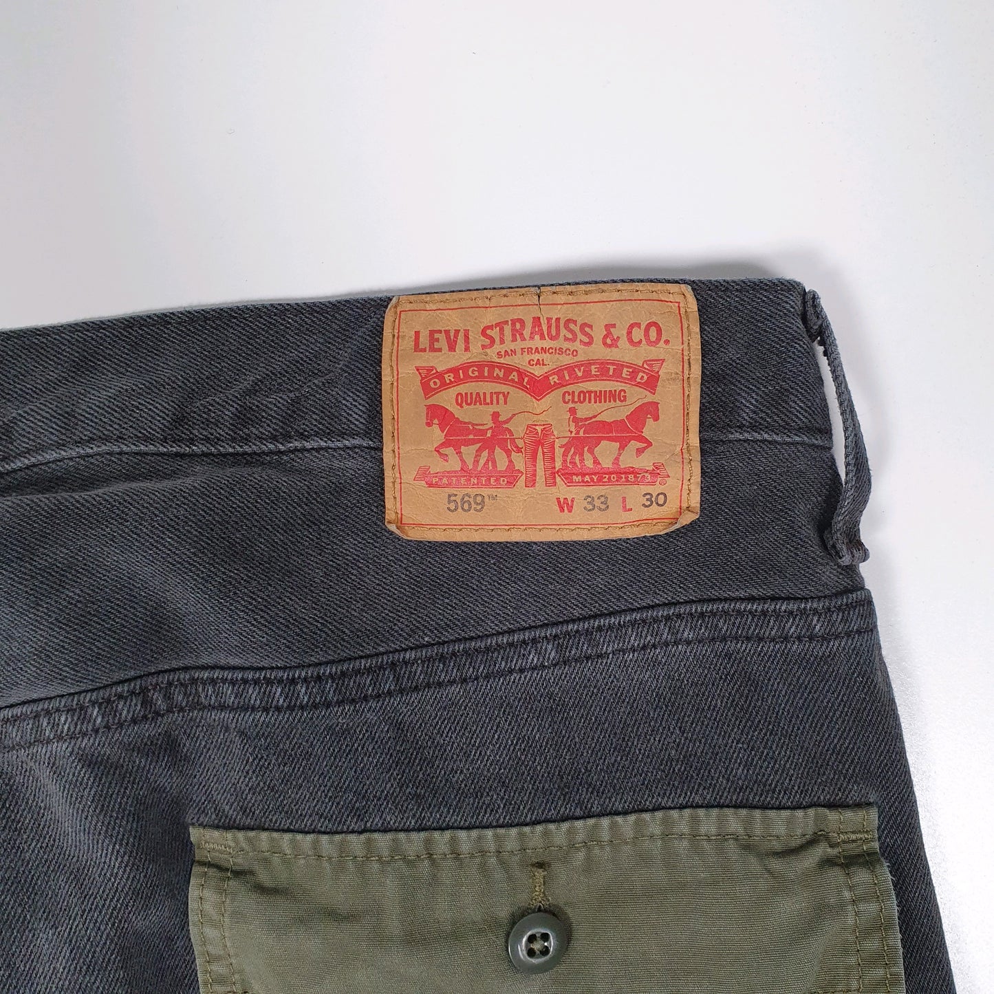 Mens Grey Levis   Jeans