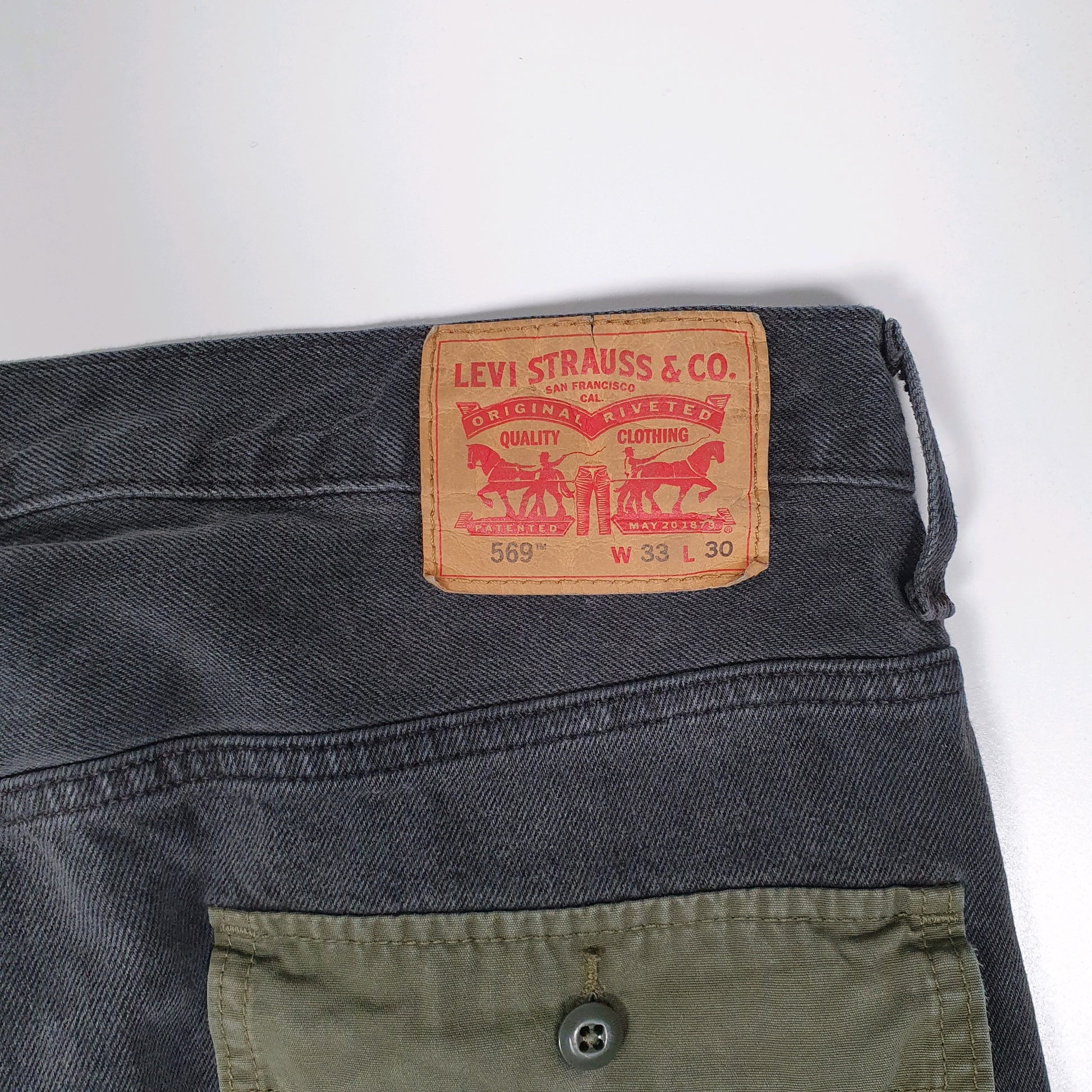Mens Grey Levis   Jeans
