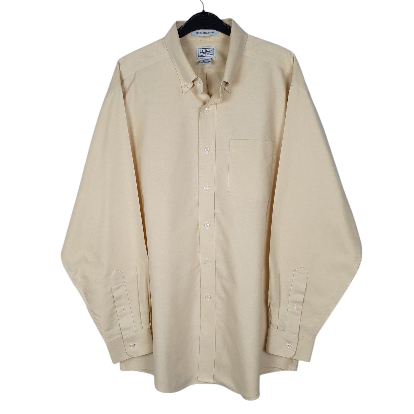 Mens Yellow L.L.Bean  Long Sleeve Shirt