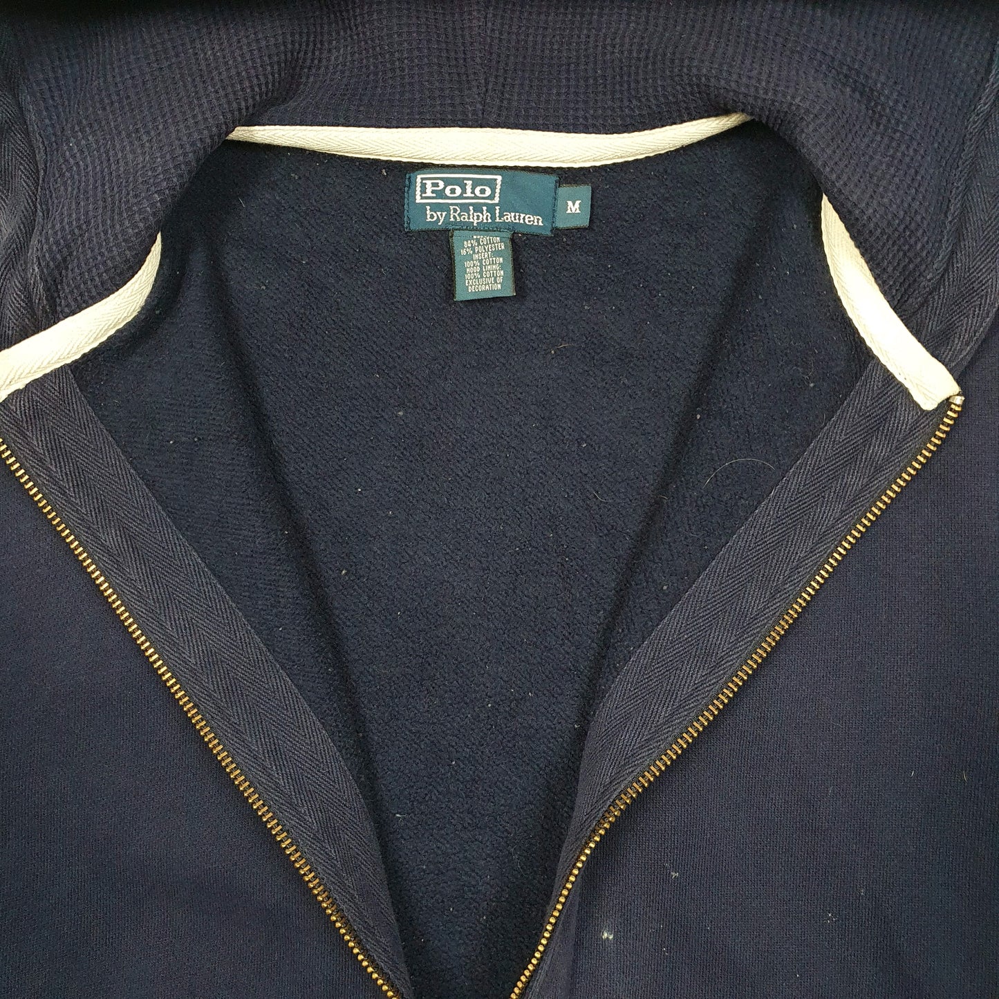 Mens Navy Polo Ralph Lauren Hoodie Full Zip Jumper