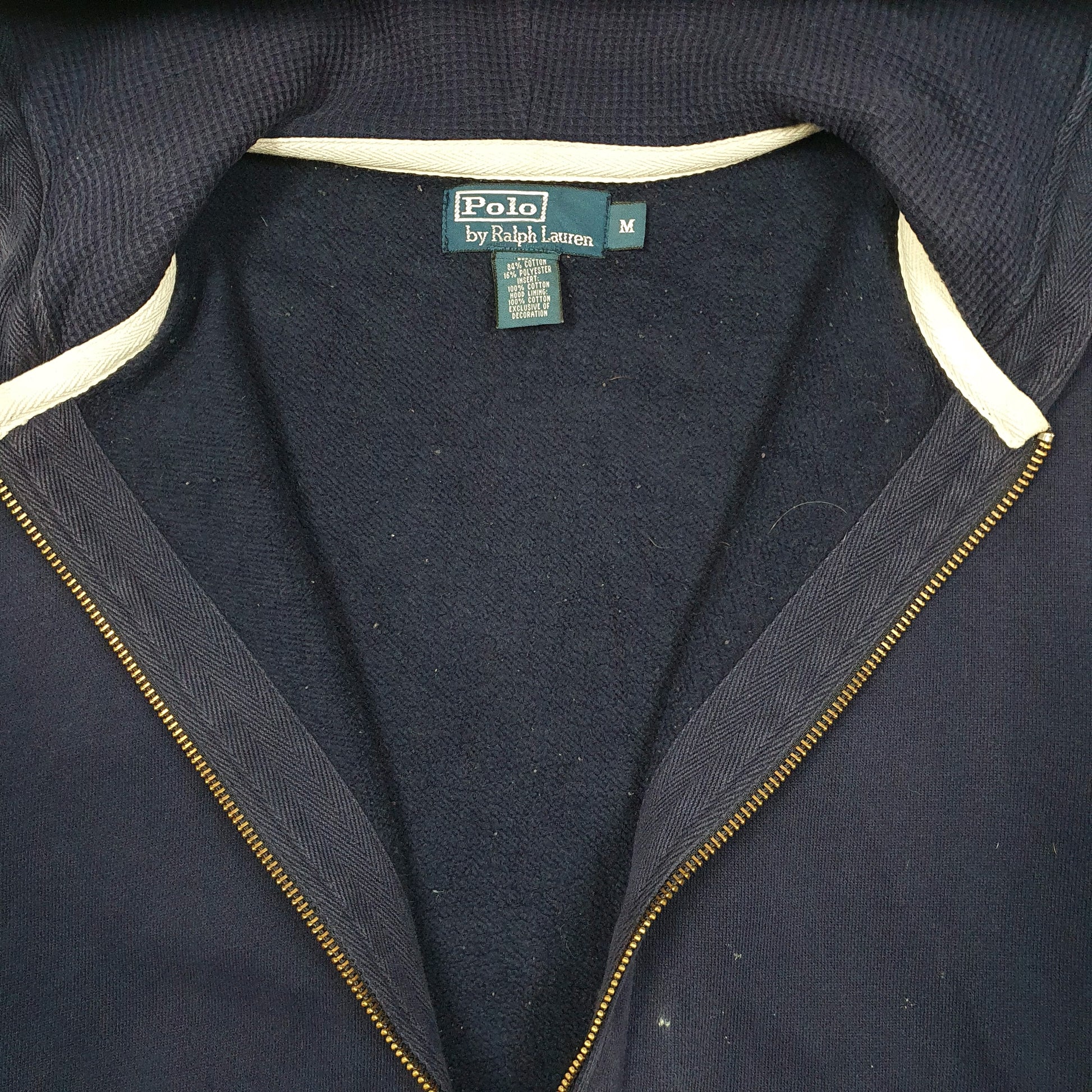Mens Navy Polo Ralph Lauren Hoodie Full Zip Jumper