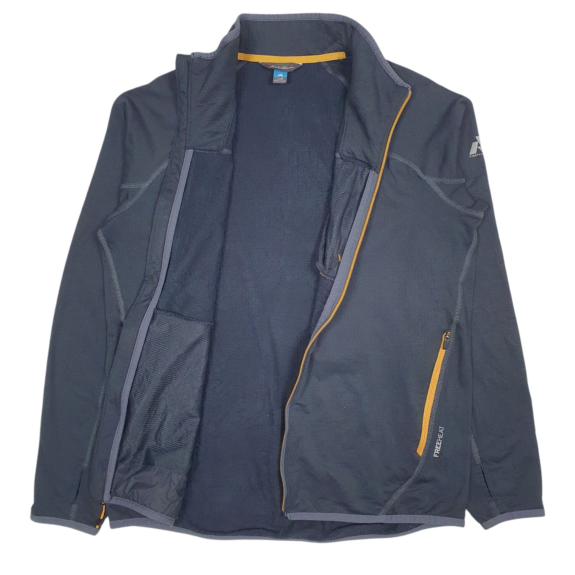 Mens Grey Eddie Bauer Freeheat Full Zip Jumper