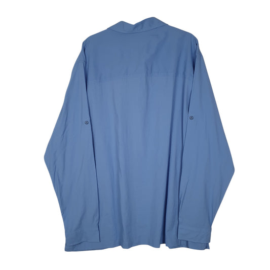 Mens Blue L.L.Bean Walking Hiking  Shirt