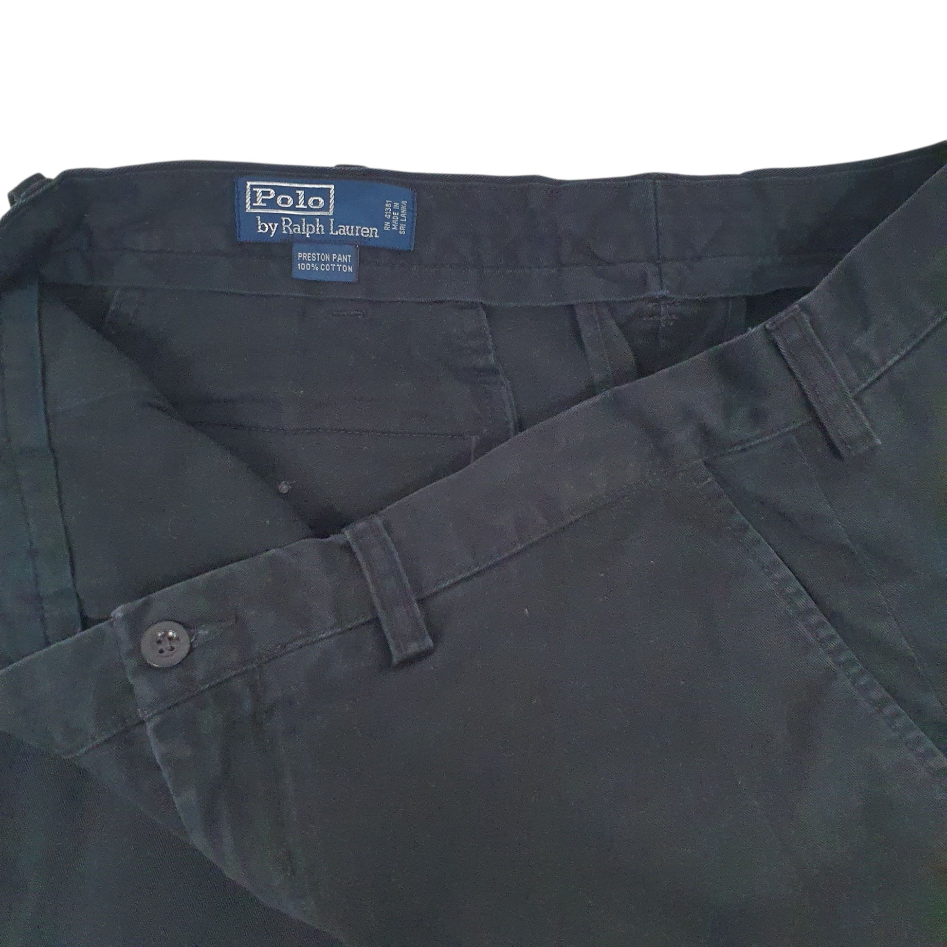Mens Black Polo Ralph Lauren Preston Pant  Trousers