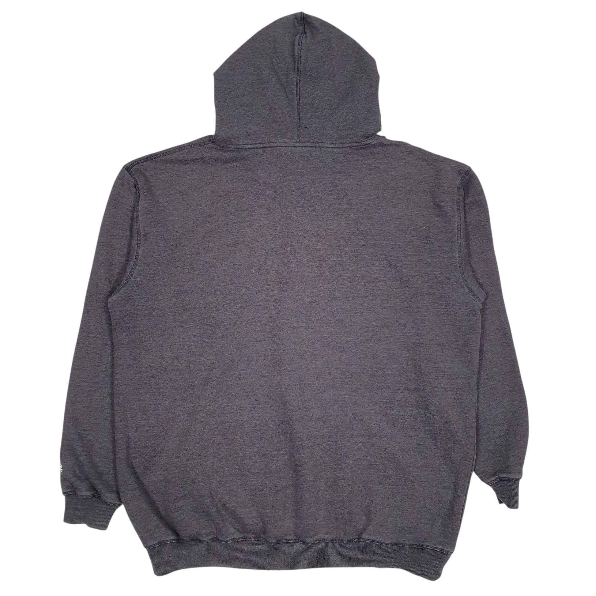 Mens Grey Champion Spellout Hoodie Jumper