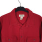 Mens Red L.L.Bean Thick Chamois  Shirt