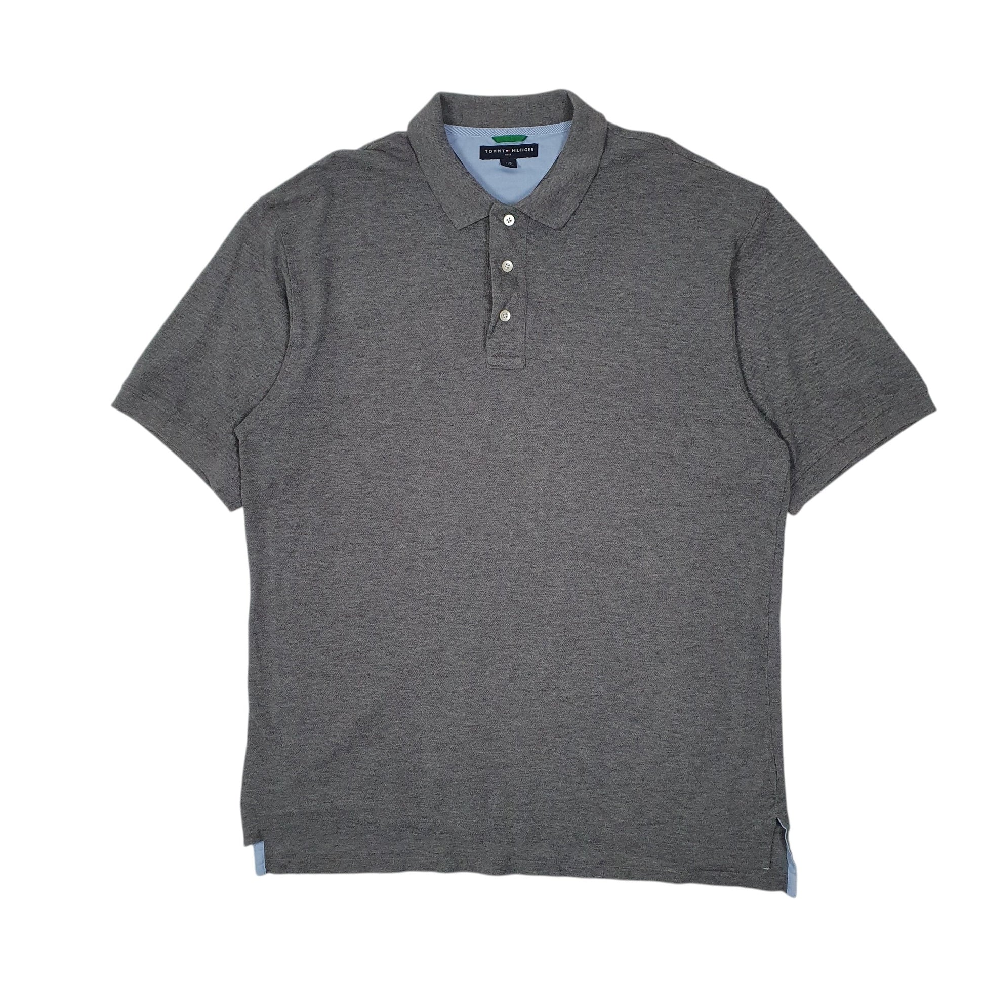 Mens Grey Tommy Hilfiger Golf Short Sleeve Polo Shirt