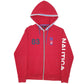 Mens Red Nautica  Full Zip Jumper