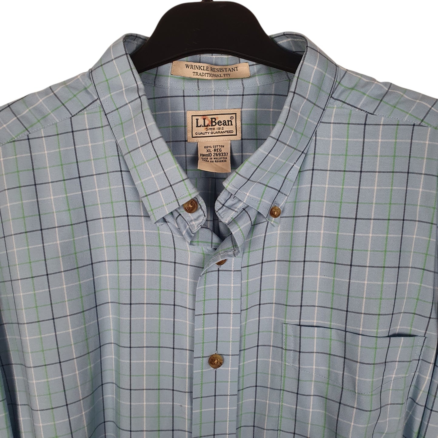 Mens Blue L.L.Bean   Shirt