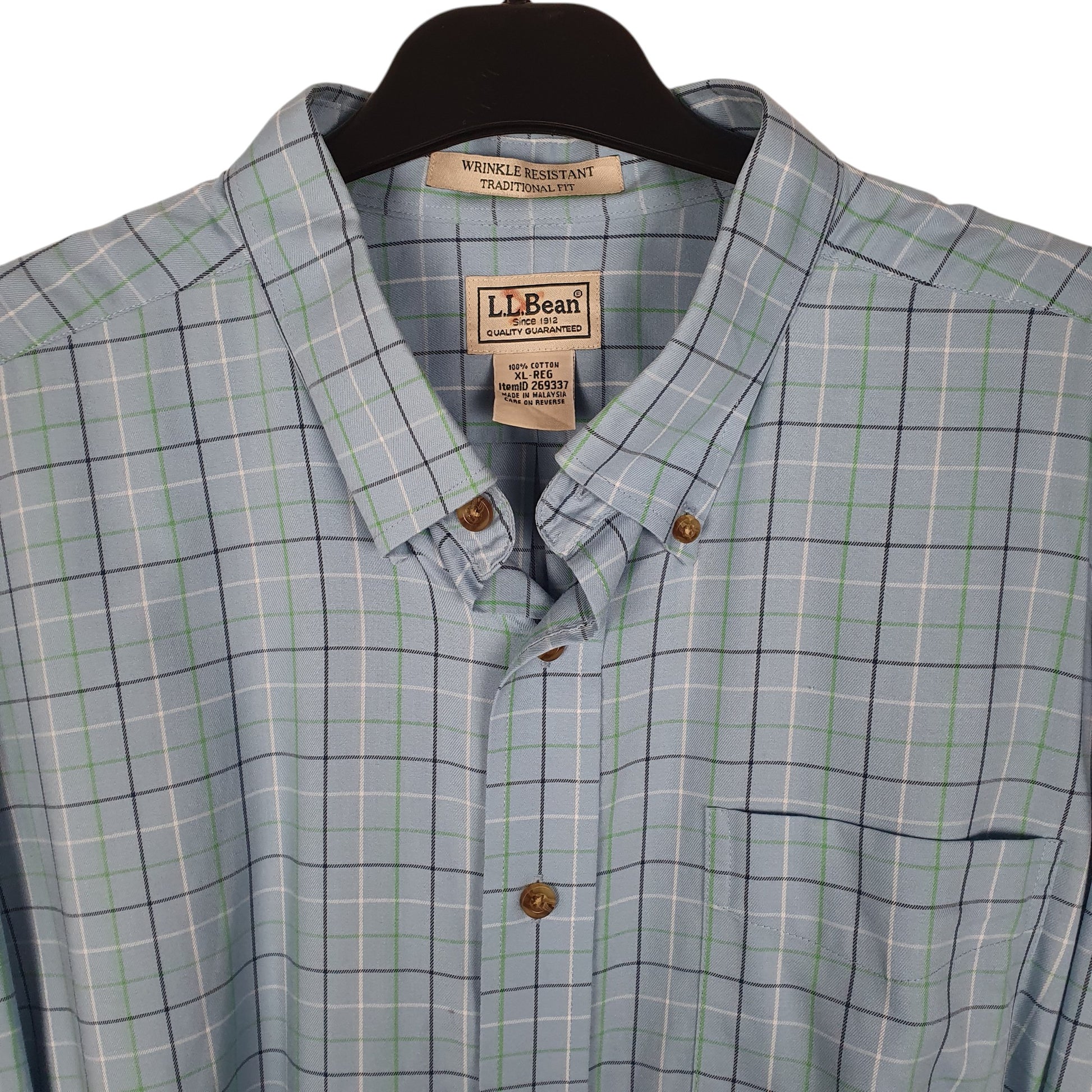 Mens Blue L.L.Bean   Shirt