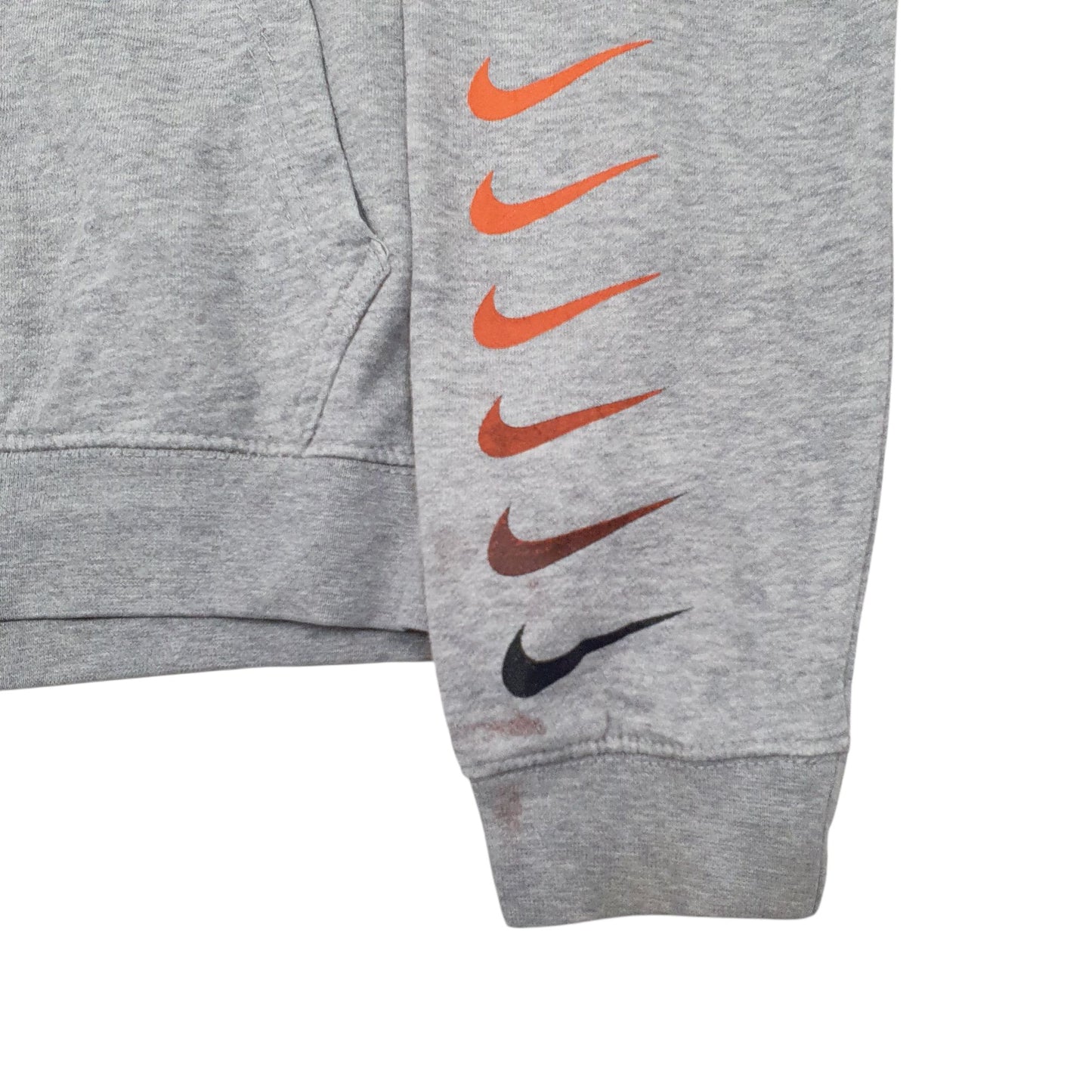 Mens Grey Nike Spellout Hoodie Jumper