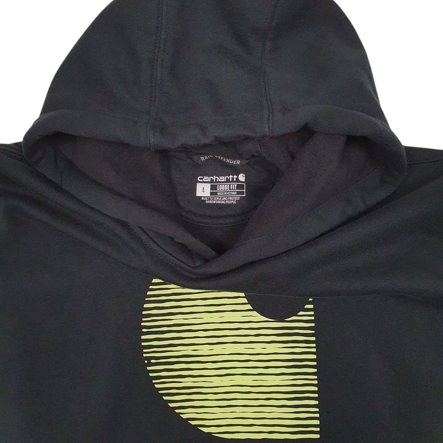 Mens Black Carhartt  Hoodie Jumper