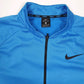 Mens Blue Nike Dri Fit Quarter Zip Jumper