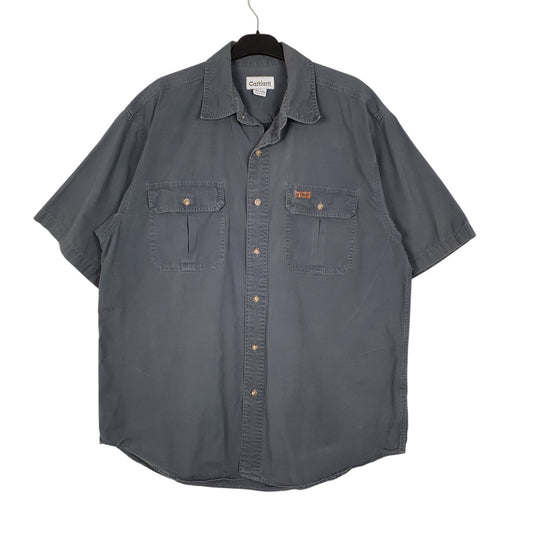 Mens Blue Carhartt  Short Sleeve Shirt