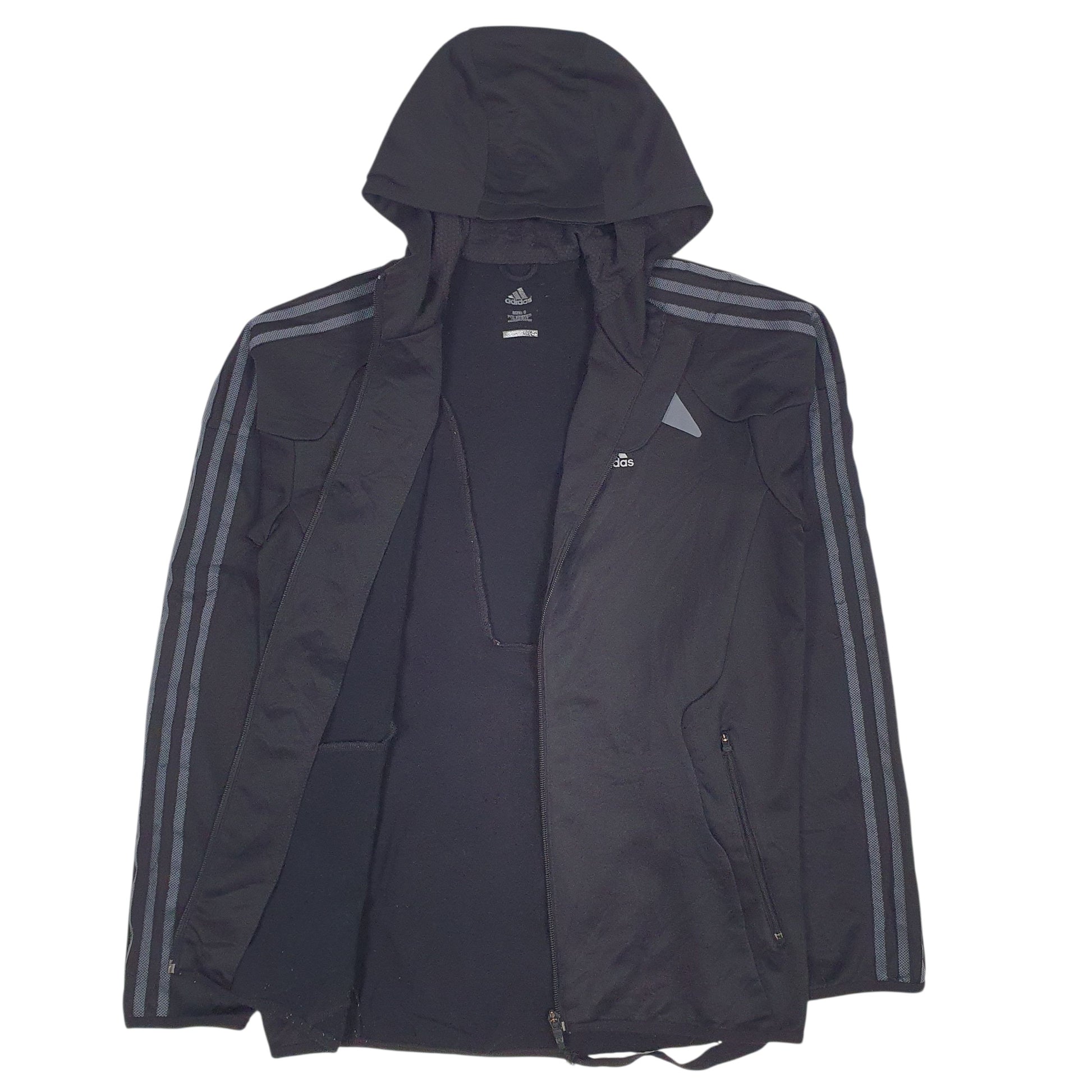Mens Black Adidas  Full Zip Jumper