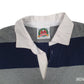 Mens Grey Barbarian Rugby Hoodie Polo Shirt