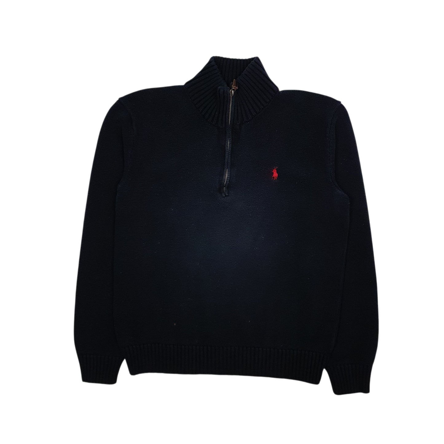 Mens Black Polo Ralph Lauren  Quarter Zip Jumper