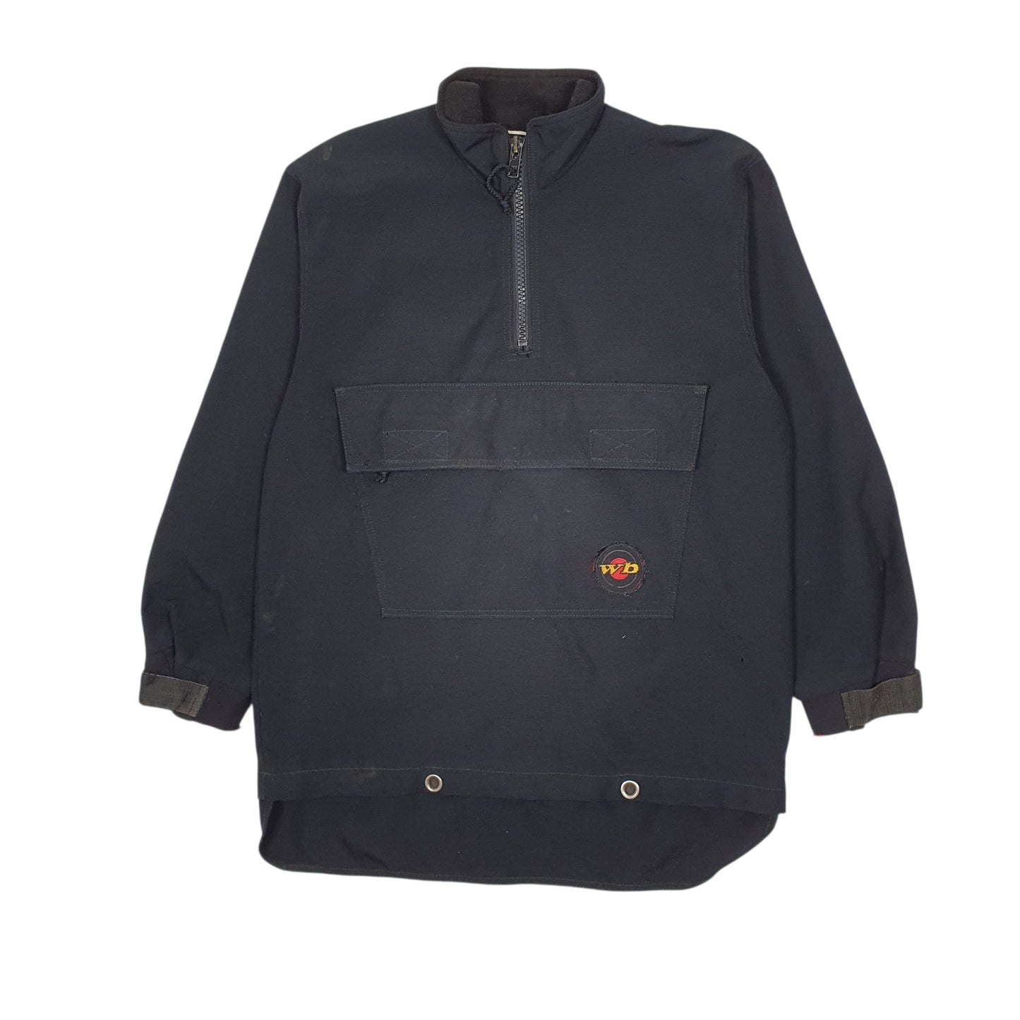 Mens Black Unbranded Pullover Hoodie Smock  Coat