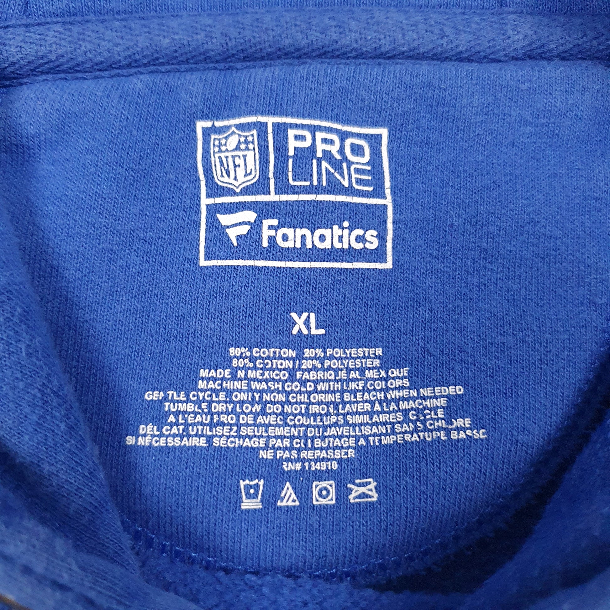 Mens Blue NFL Buffalo Bills Hoodie Jumper