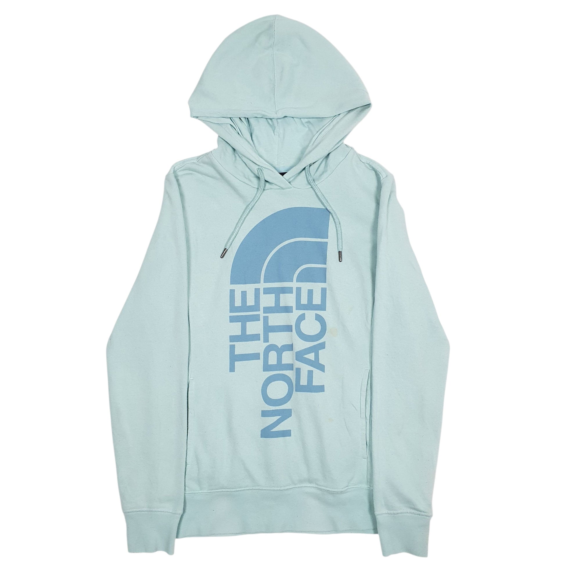 Womens Blue The North Face Spellout Hoodie Jumper