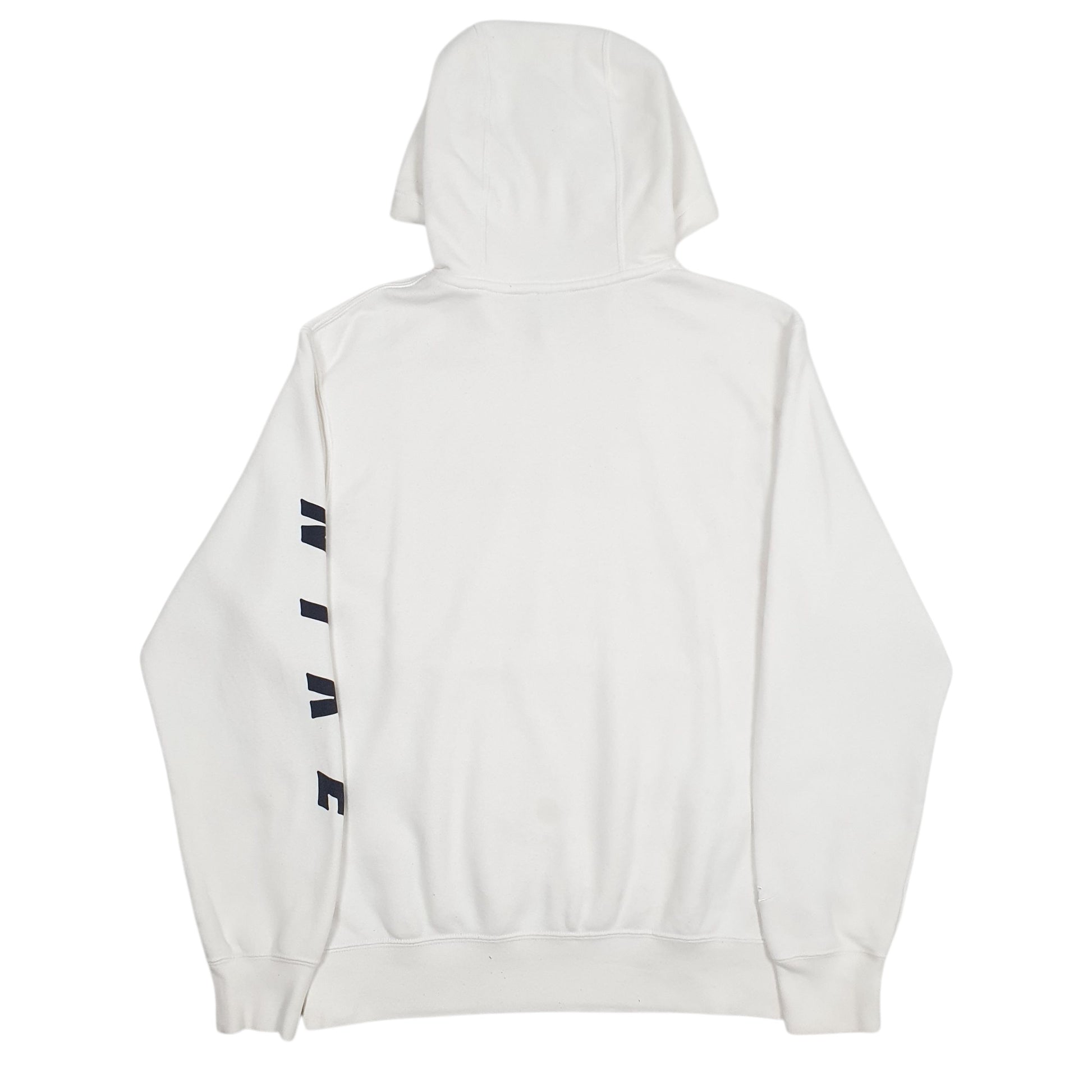 Mens White Nike Spellout Hoodie Jumper