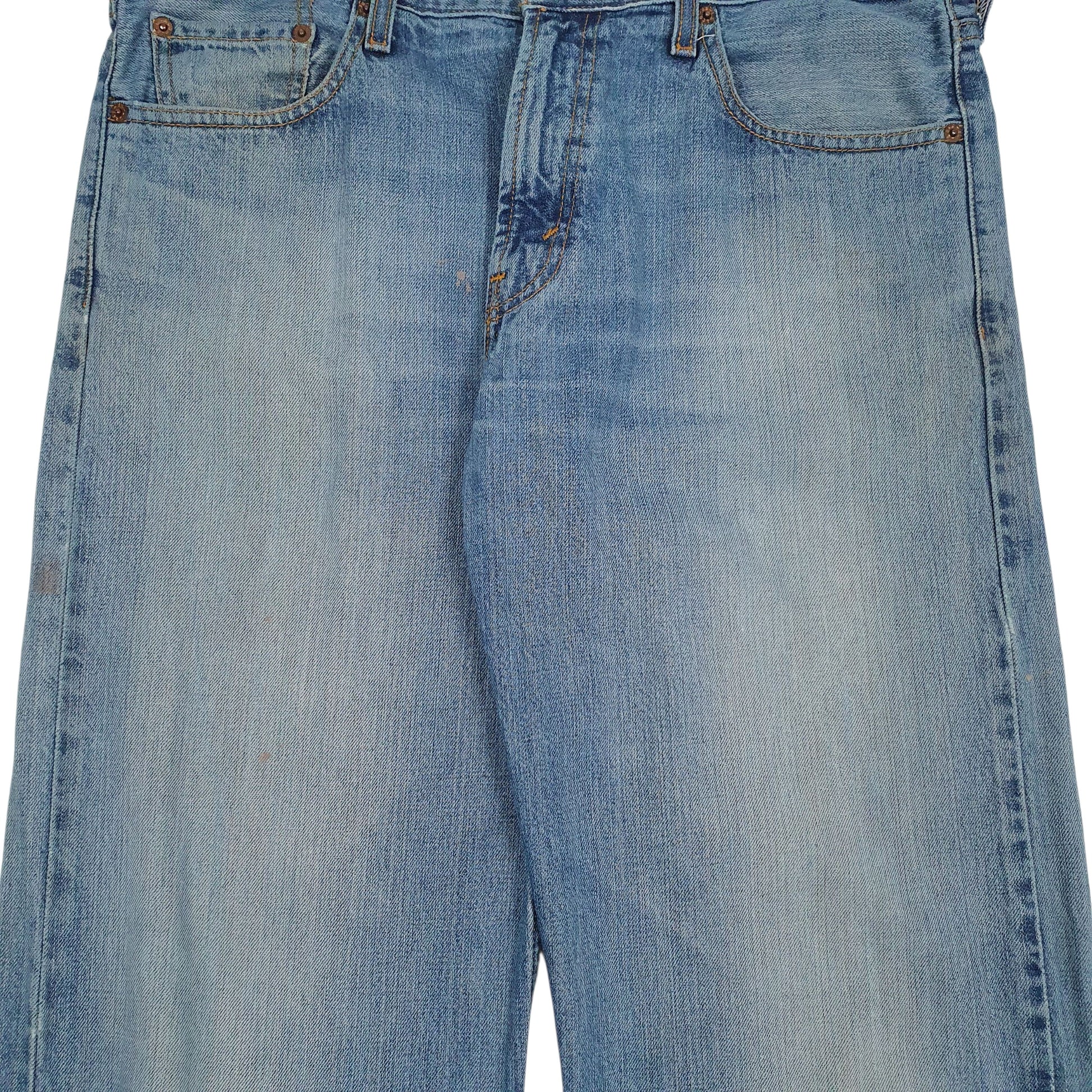 Mens Blue Levis Distressed  Jeans