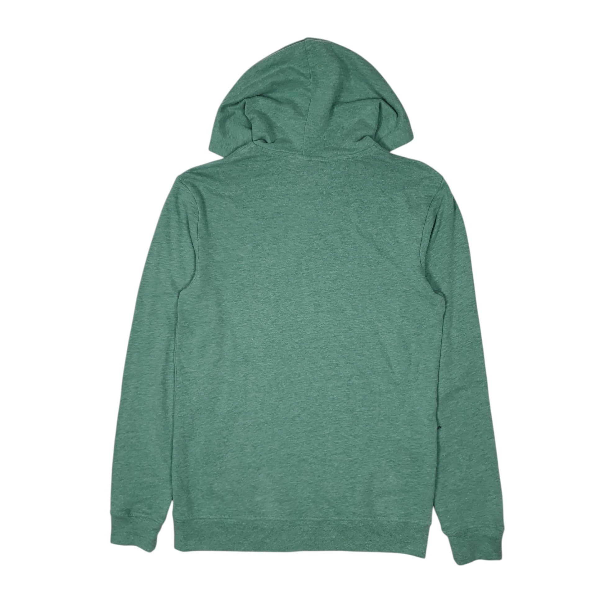 Mens Green Calvin Klein Spellout Lightweight Hoodie Jumper