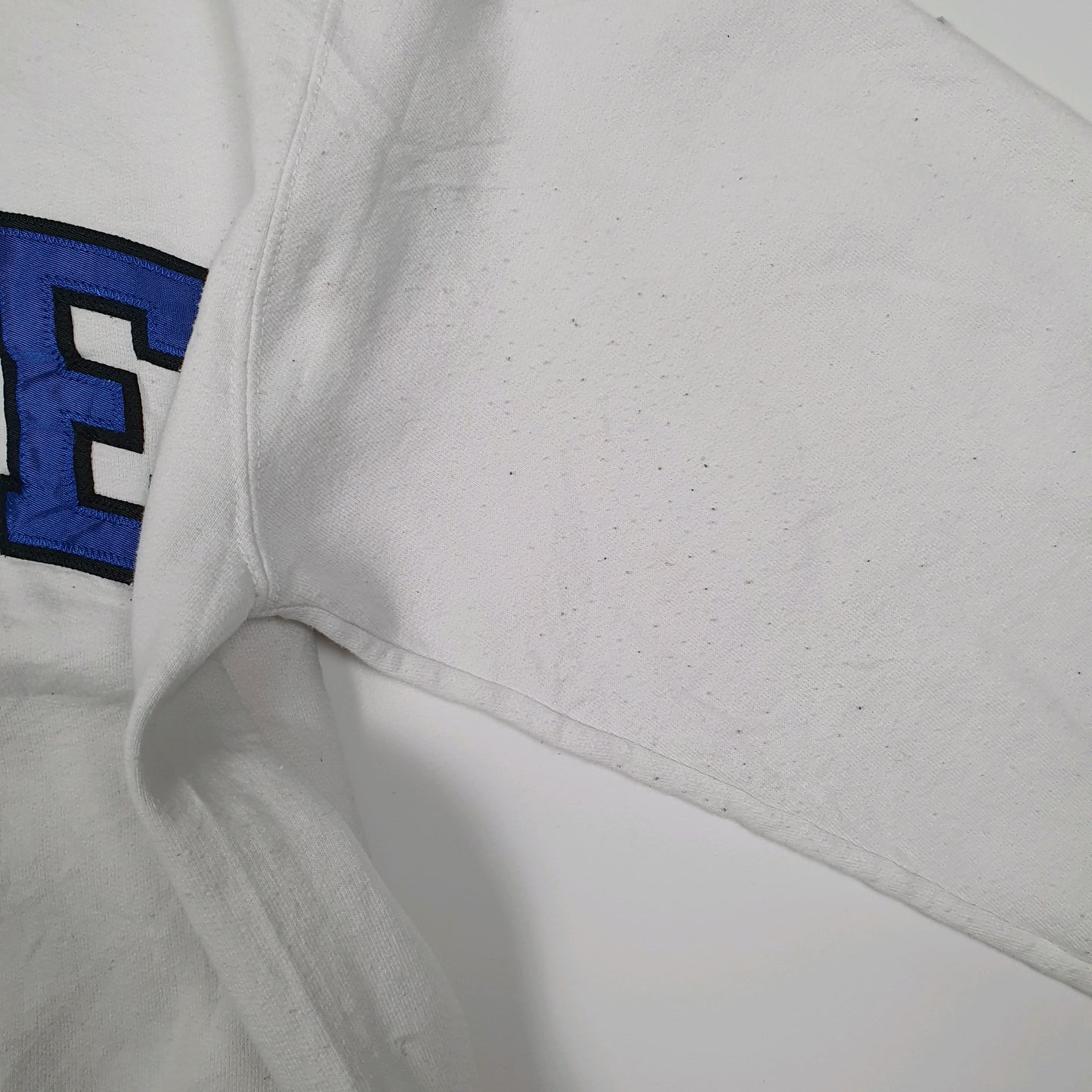 Mens White Champion Duke University Crewneck Jumper