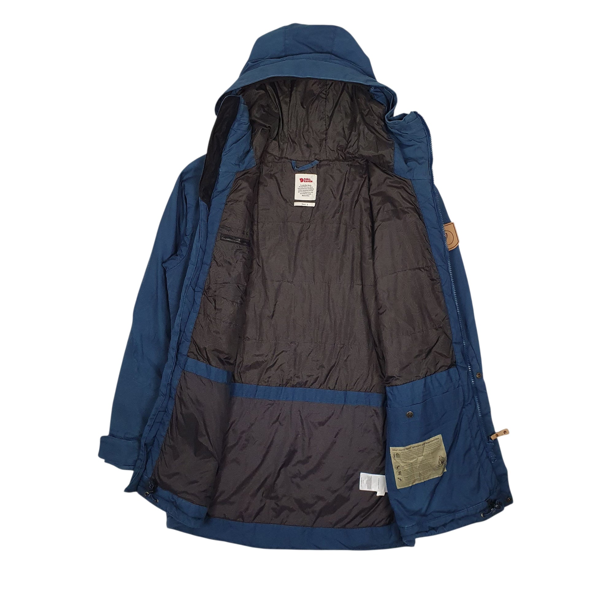 Mens Blue Fjallraven Barents  Coat