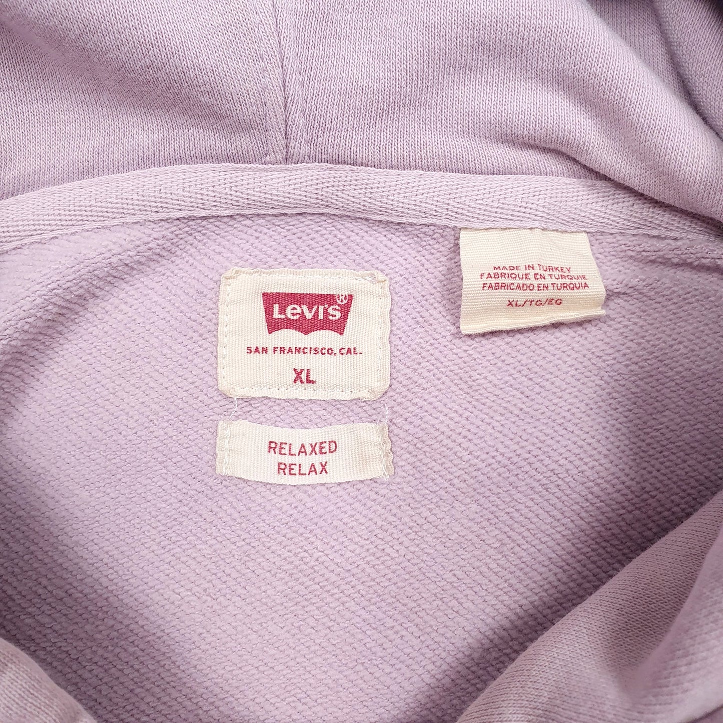 Mens Purple Levis  Hoodie Jumper