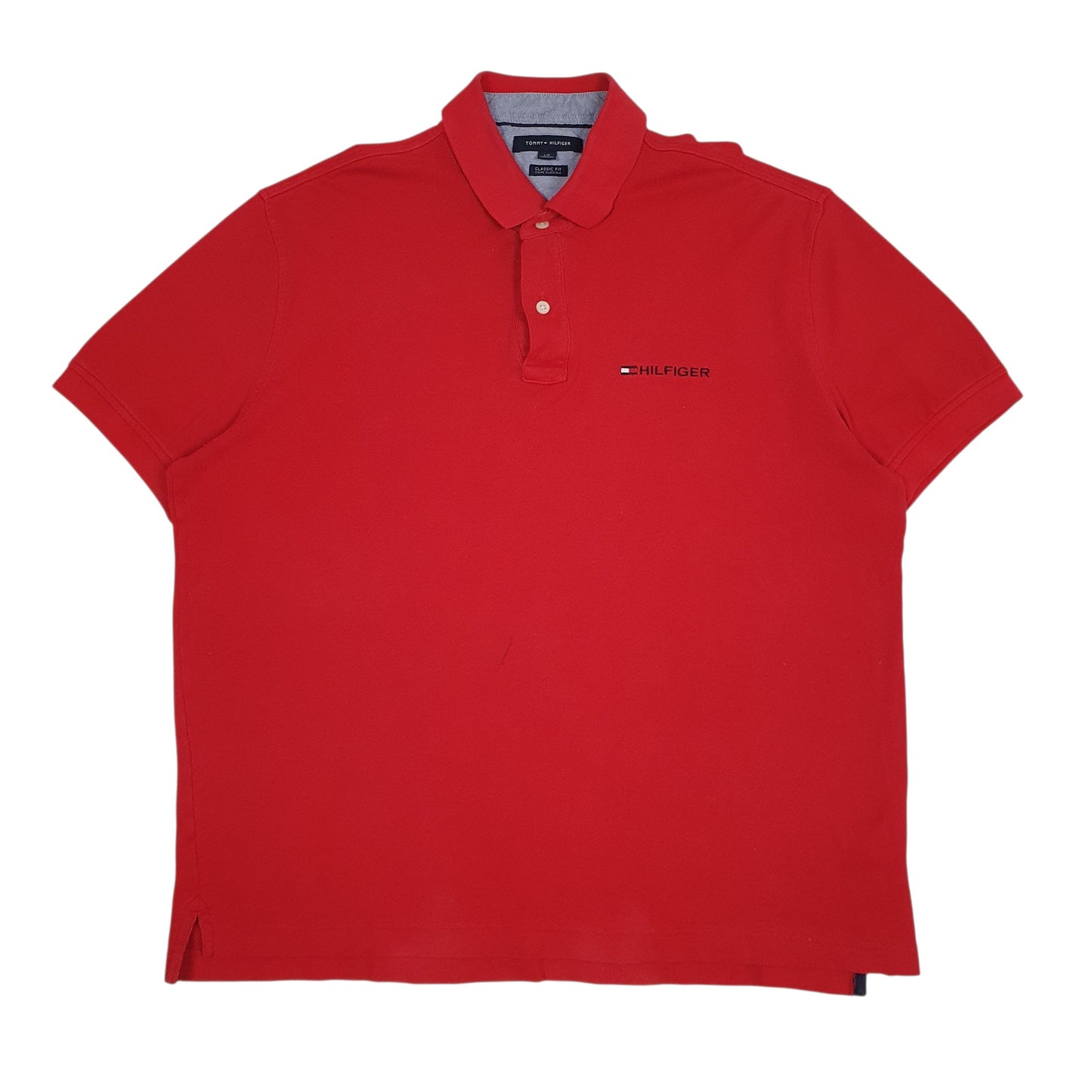 Mens Red Tommy Hilfiger  Short Sleeve Polo Shirt