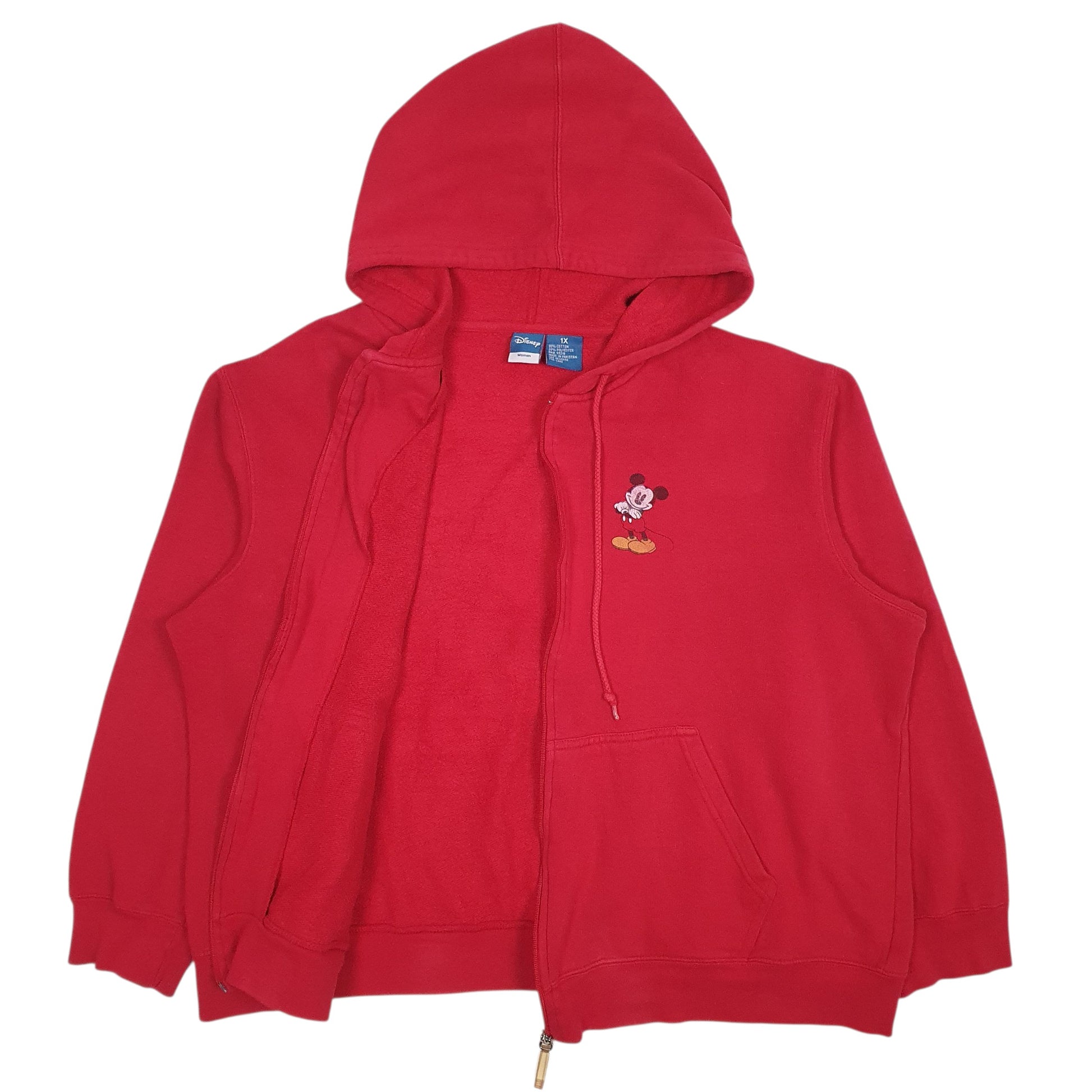 Womens Red Disney  Full Zip Jumper