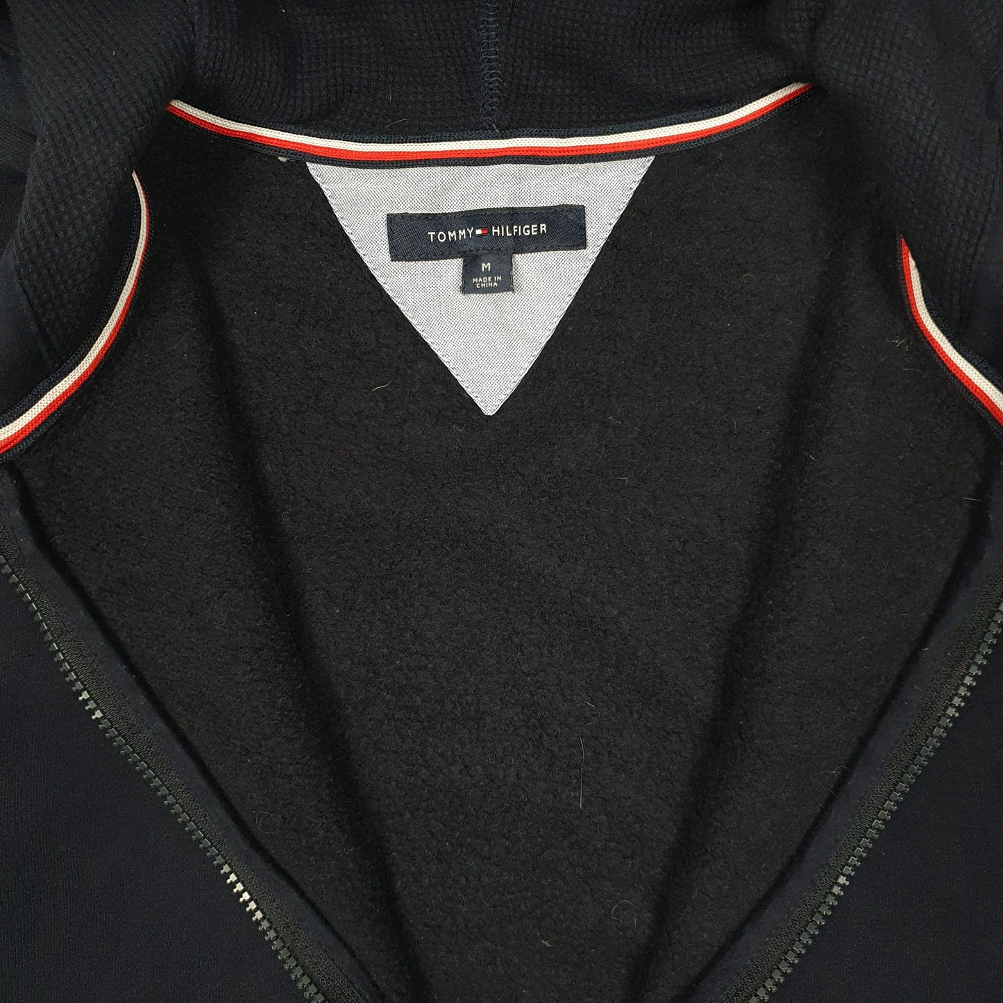 Mens Navy Tommy Hilfiger Hoodie Full Zip Jumper