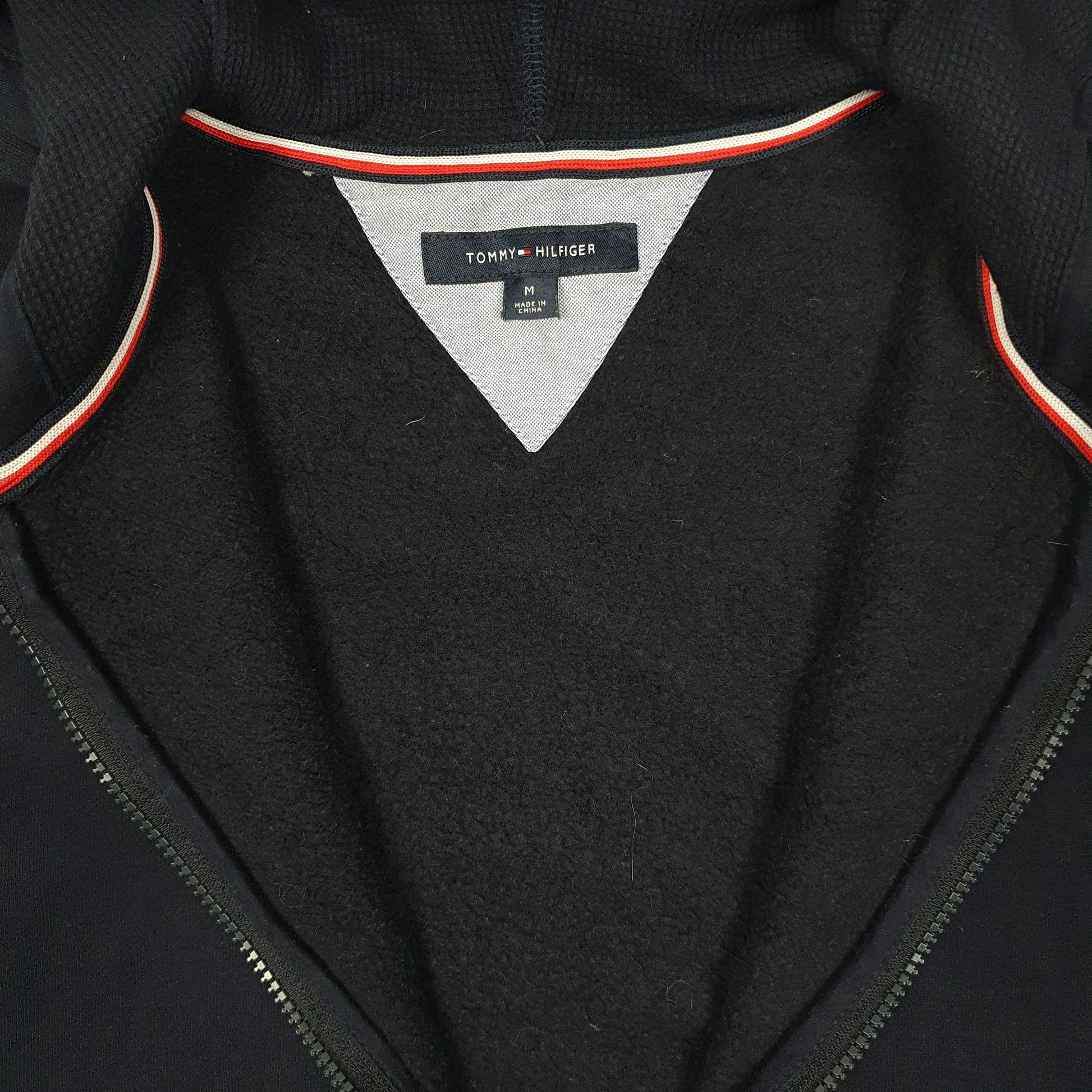 Mens Navy Tommy Hilfiger Hoodie Full Zip Jumper