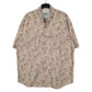 Mens Beige L.L.Bean Hunting Fishing Hiking Short Sleeve Shirt