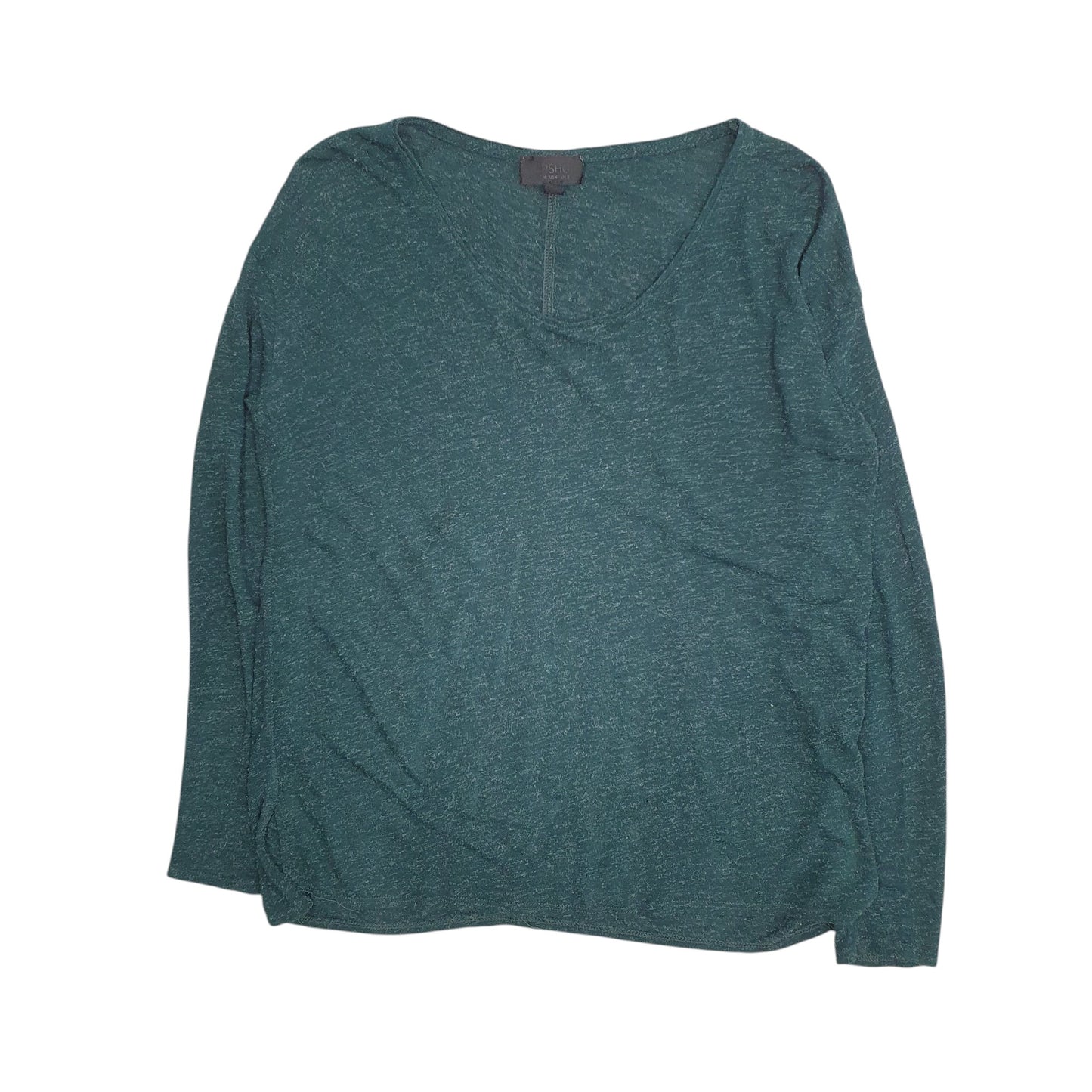 Womens Green Topshop Lightweight Long Sleeve T Shirt