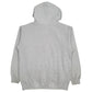 Mens Grey Quicksilver Spellout Hoodie Jumper