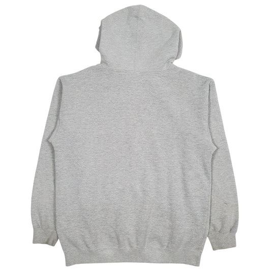 Mens Grey Quicksilver Spellout Hoodie Jumper