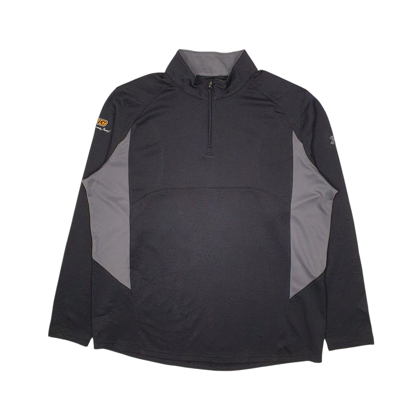 Mens Grey Under Armour All Season Gear Activewear Quarter Zip Jumper