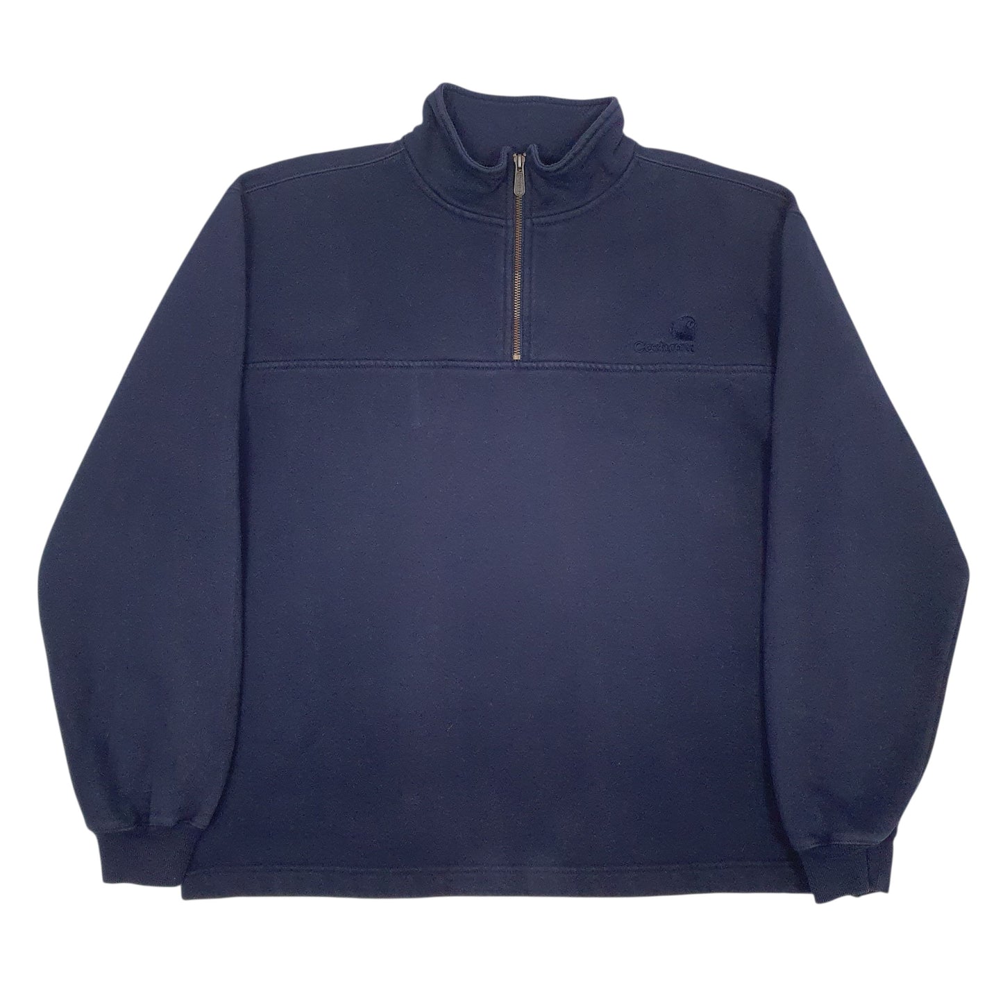 Mens Navy Carhartt Vintage Quarter Zip Jumper