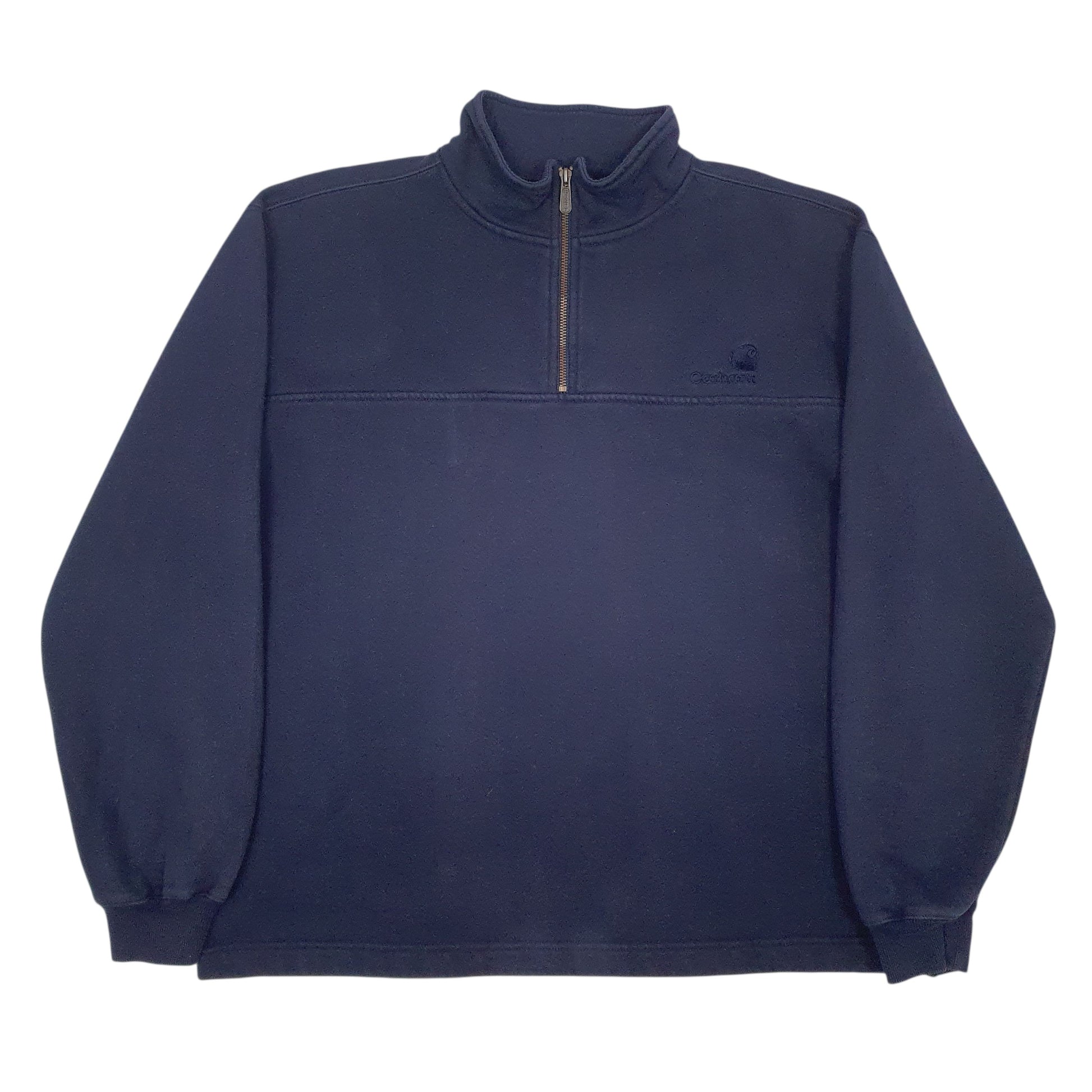 Mens Navy Carhartt Vintage Quarter Zip Jumper