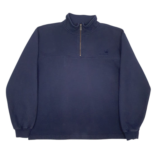 Mens Navy Carhartt Vintage Quarter Zip Jumper